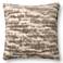 Loloi Beige Abstract 22" Square Throw Pillow