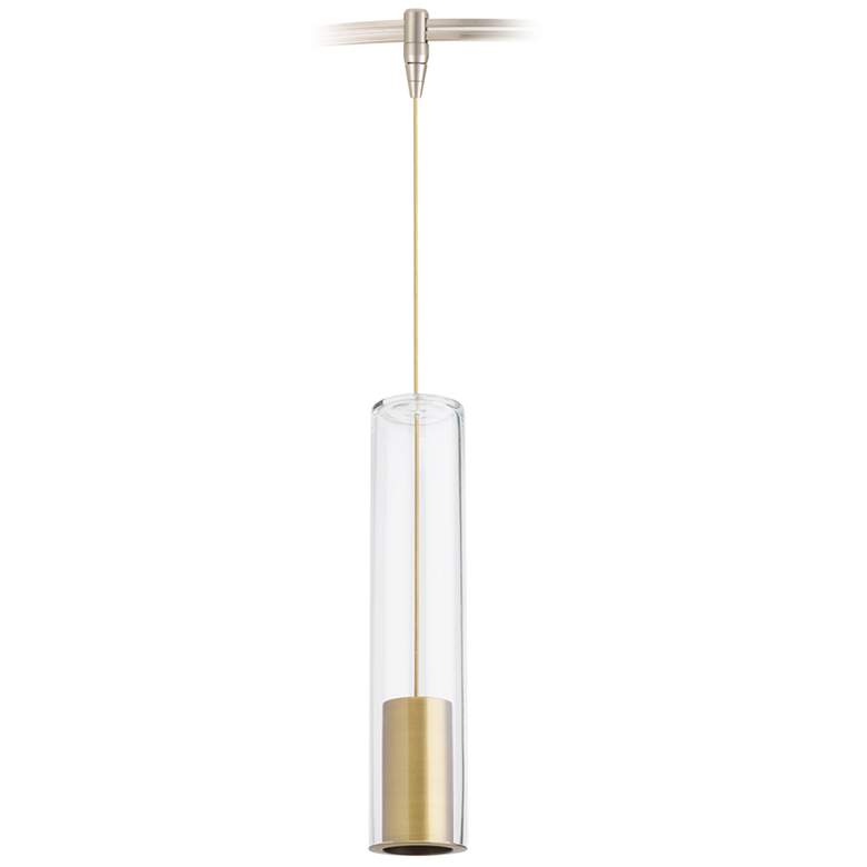 Captra 3&quot; Wide Clear Glass LED Monorail Mini Pendant Light