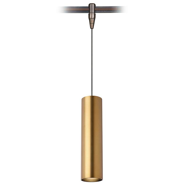 Piper 2 1/2&quot; Wide Aged Brass LED Monorail Mini Pendant Light