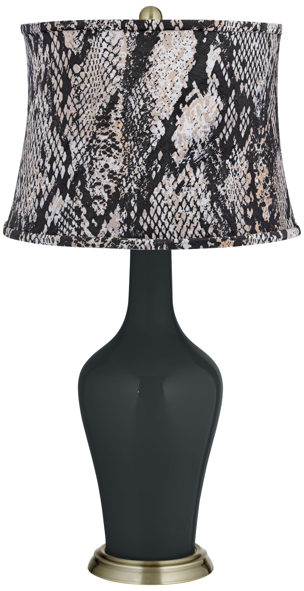 grey velvet table lamp