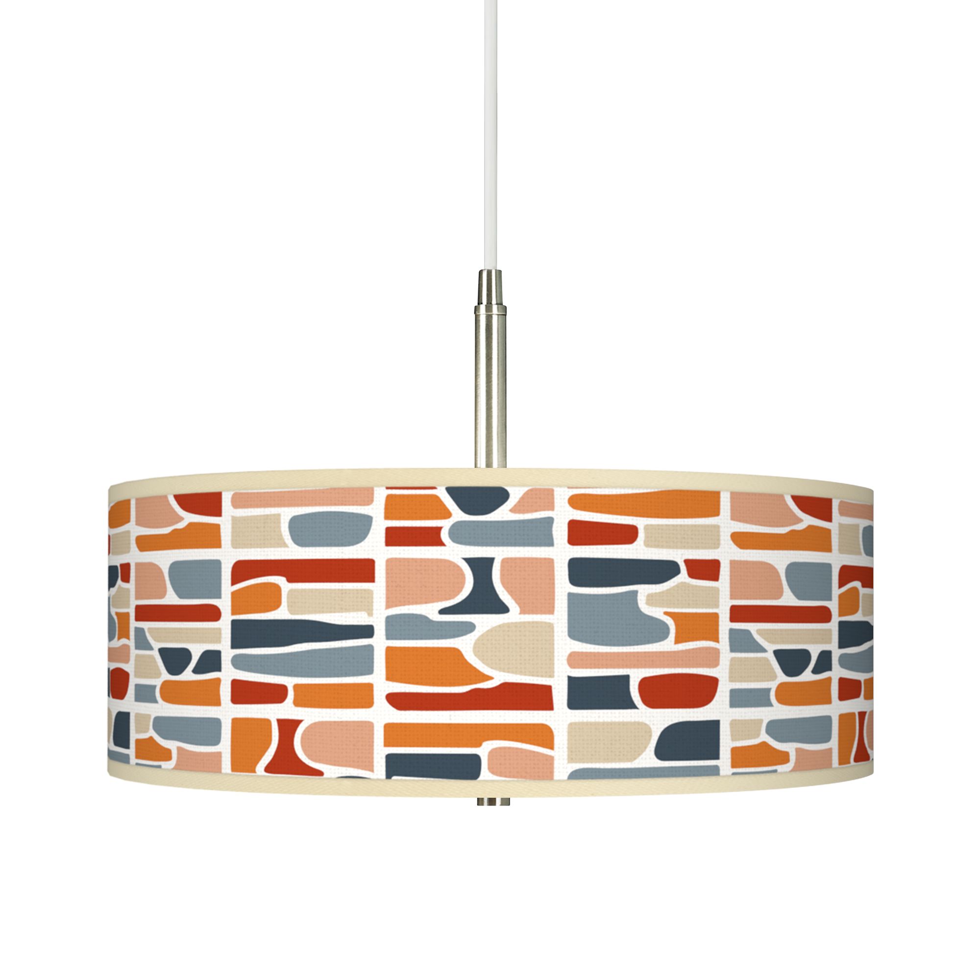 Retro Cobblestones Giclee Pendant Chandelier