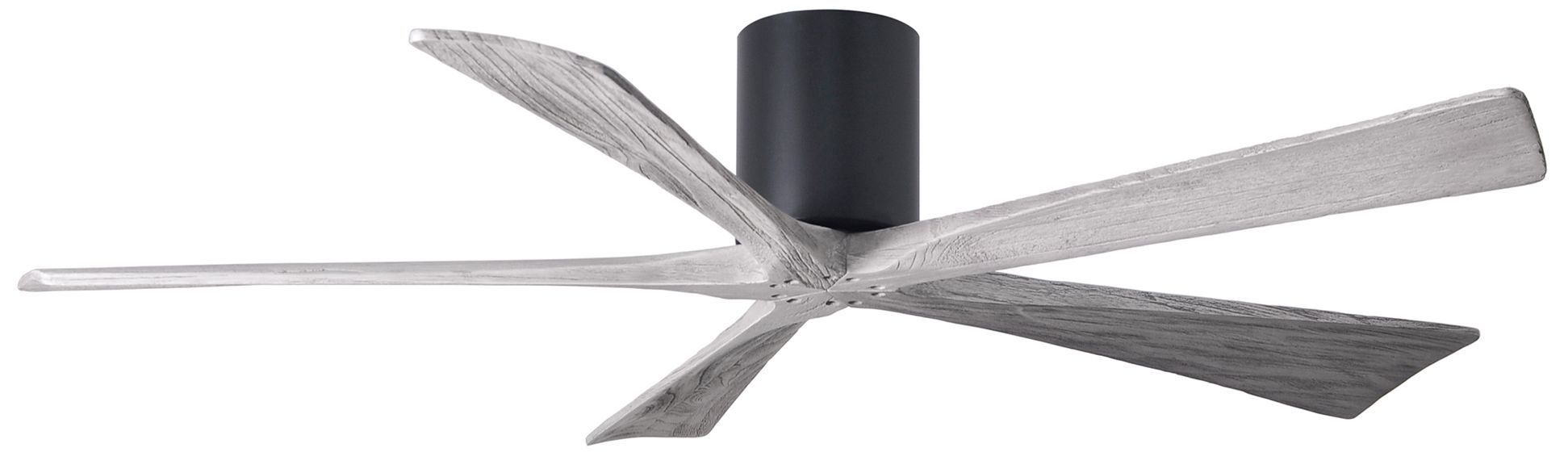60" Matthews Irene-5 Matte Black Damp Hugger Ceiling Fan