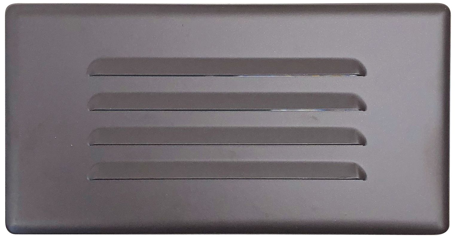 Nora 10 1/4" Wide Bronze Louvered LED Step Light 84T00 Lamps Plus