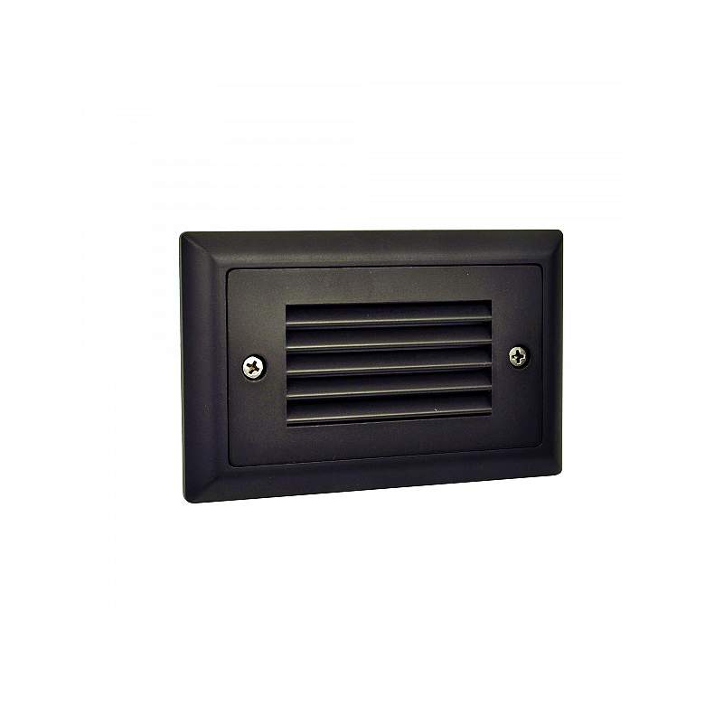 Mia 4 3/4&quot; Wide Bronze Louvered Dimmable LED Mini Step Light
