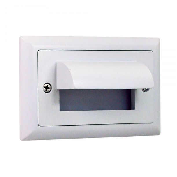 Nora Mia 4 3/4"W White Shroud Dimmable LED Mini Step Light