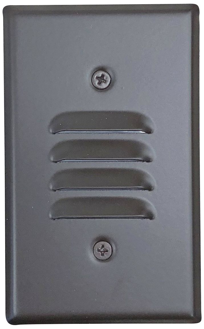 Nora 2 3/4" Wide Bronze Louvered LED Mini Step Light