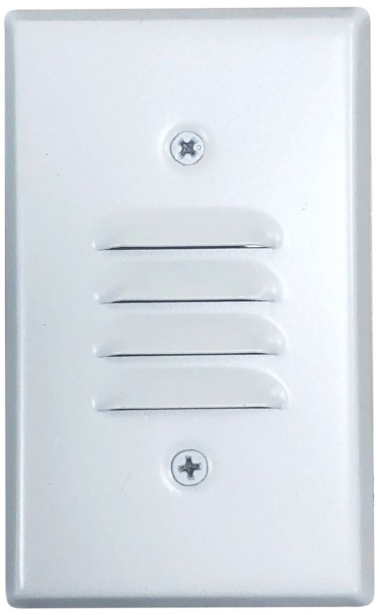 Nora 2 3/4" Wide White Louvered LED Mini Step Light