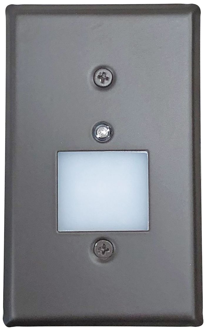 Nora 2 3/4"W Bronze Lensed Dusk-to-Dawn LED Mini Step Light