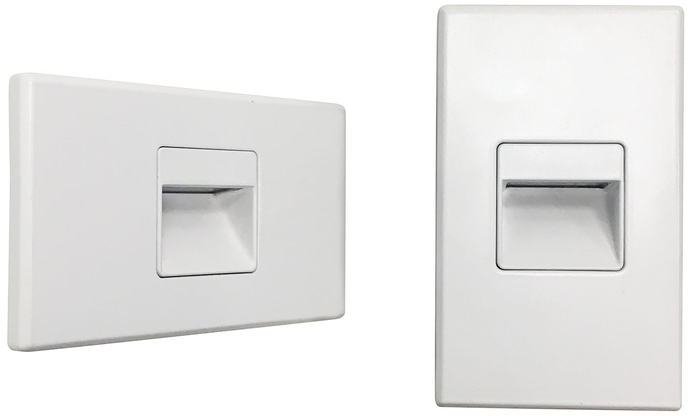 Nora Ari 4 1/2" Wide White Interchangeable LED Step Light