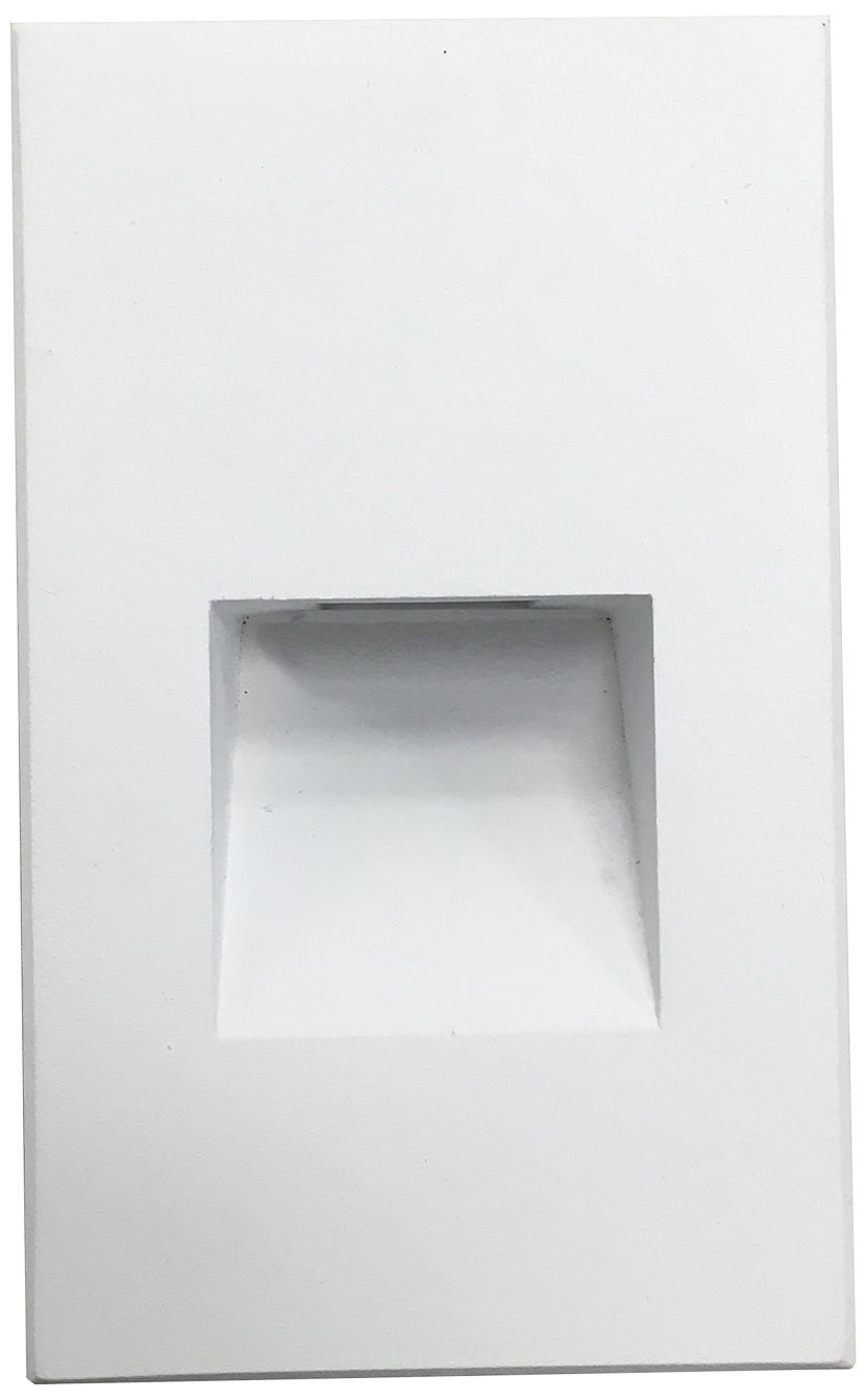 Nora Ari 3" Wide White Vertical LED Step Light 84T62 Lamps Plus