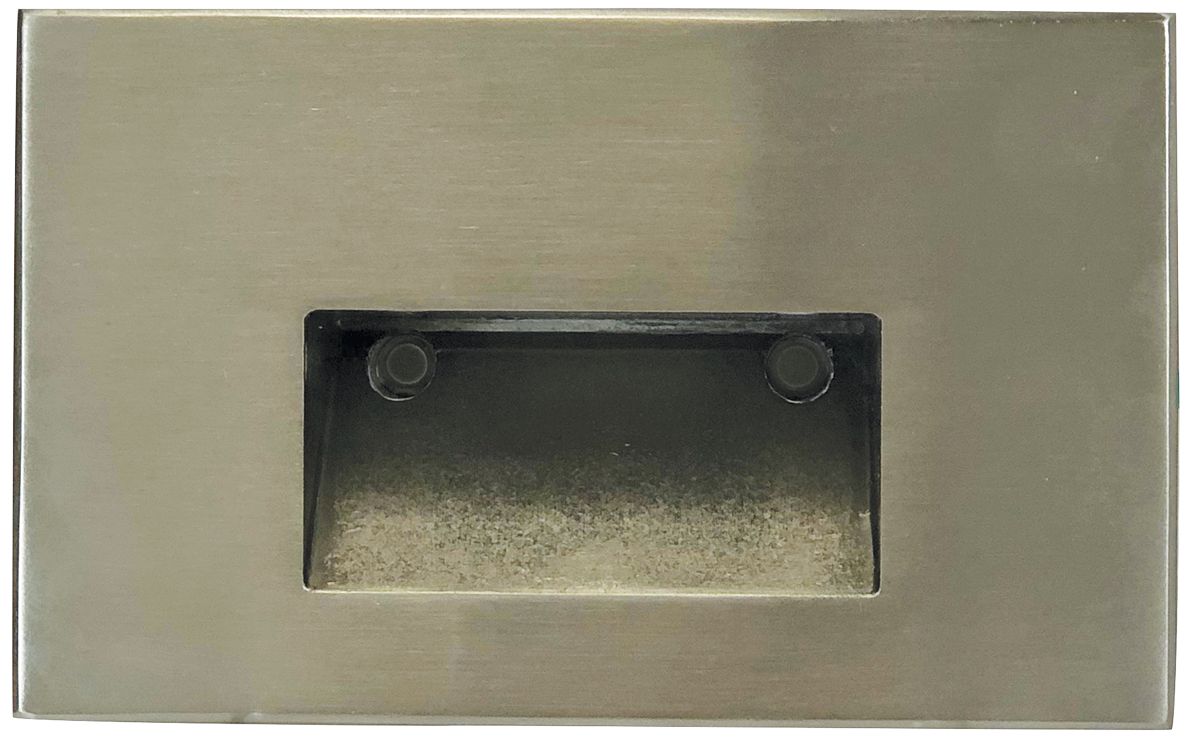 Nora Ari 5" Wide Brushed Nickel Horizontal LED Step Light 84T69