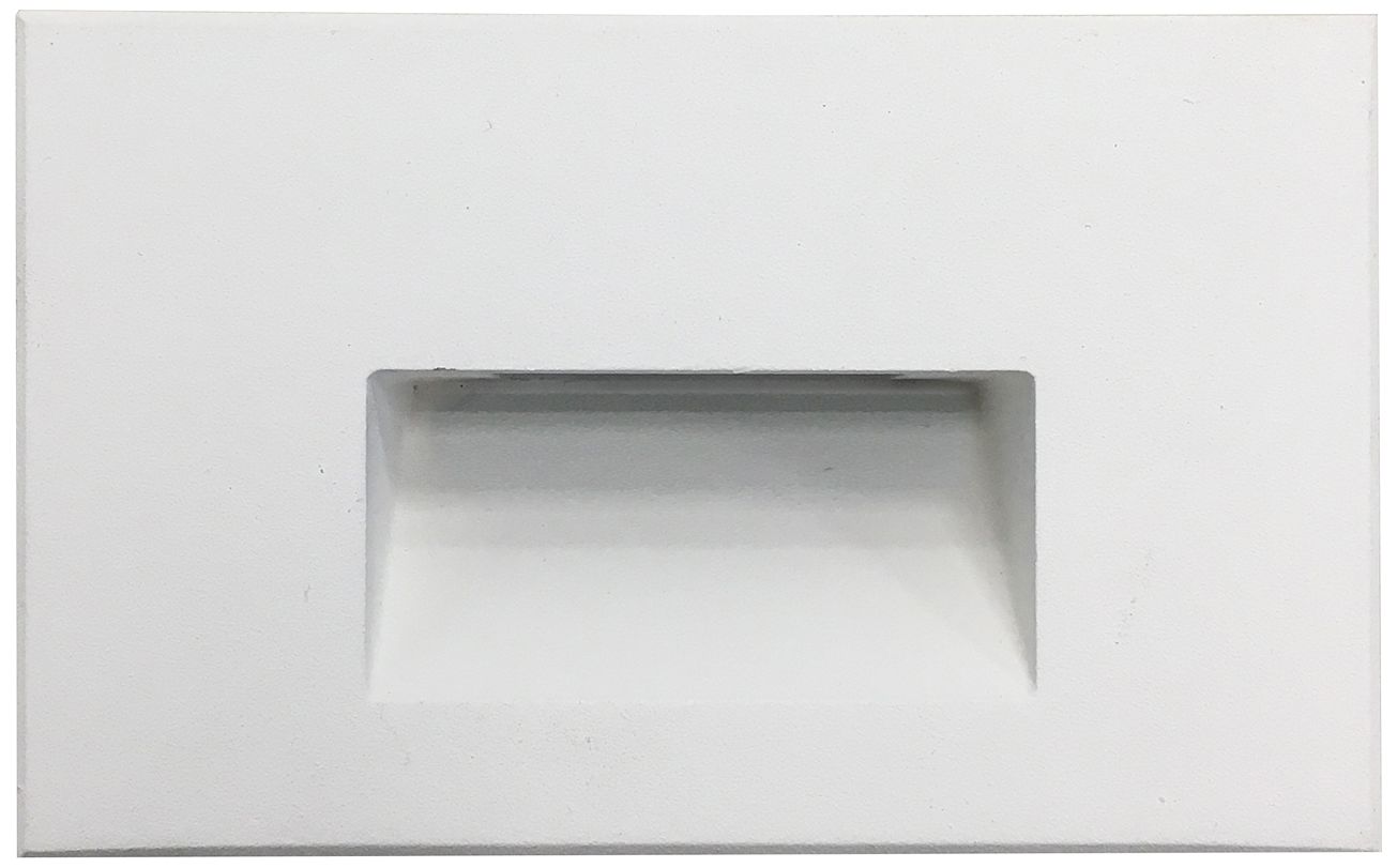 Nora Ari 5" Wide White Horizontal LED Step Light