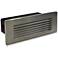 Nora 8 3/4"W Nickel Louvered Dimmable LED Step/Brick Light