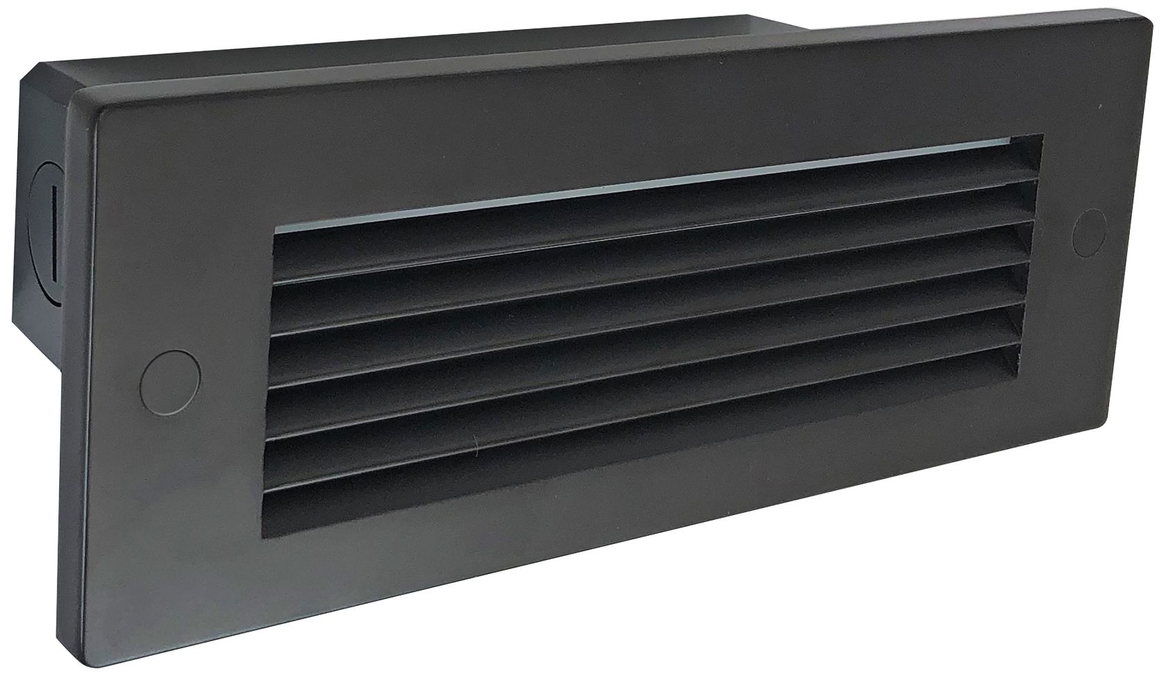 Nora 8 3/4"W Bronze Louvered Dimmable LED Step/Brick Light