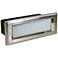 Nora 8 3/4" Wide Nickel Lensed Dimmable LED Step/Brick Light