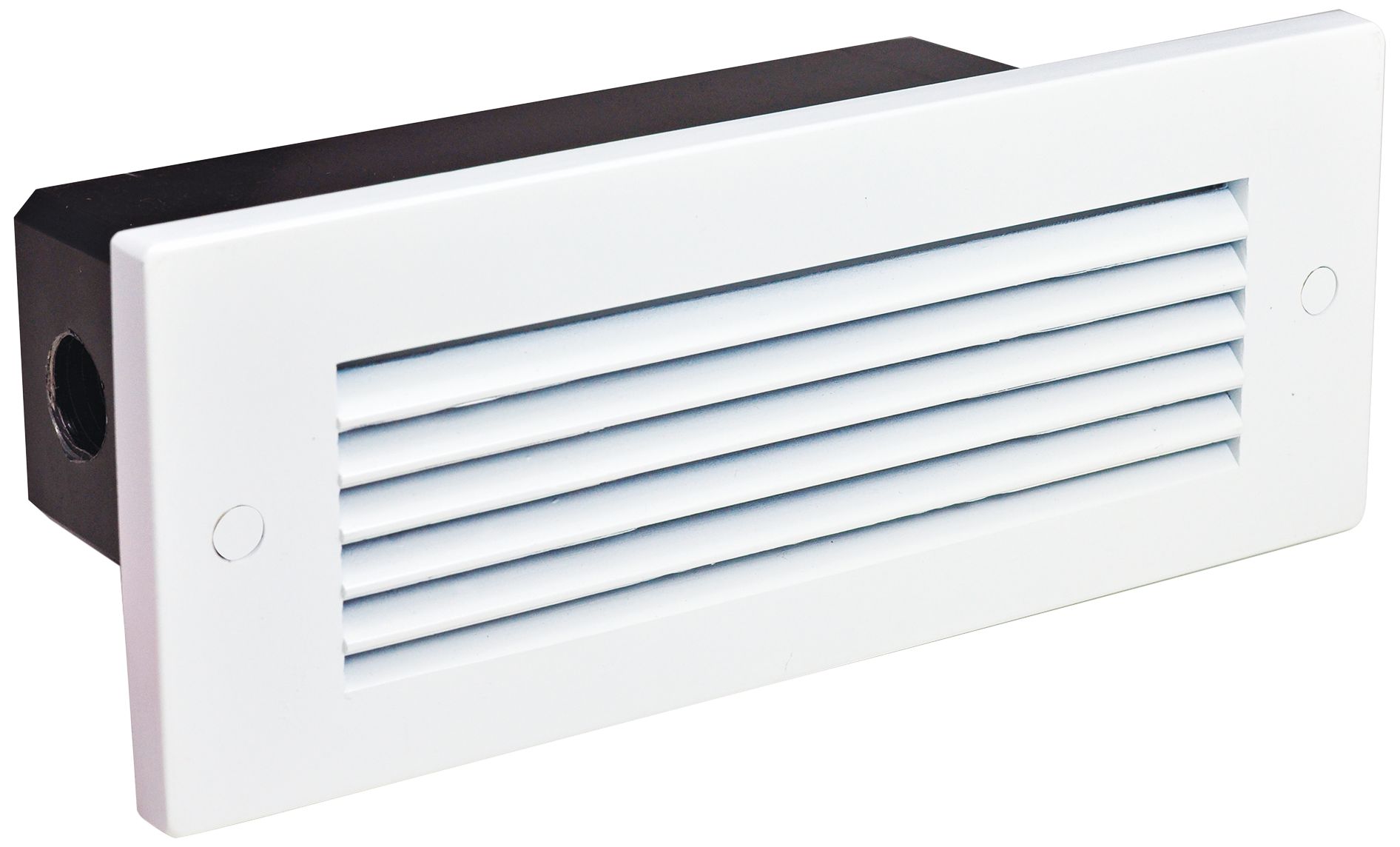 Nora 8 3/4" Wide White Louvered Non-Dimmable LED Brick Light