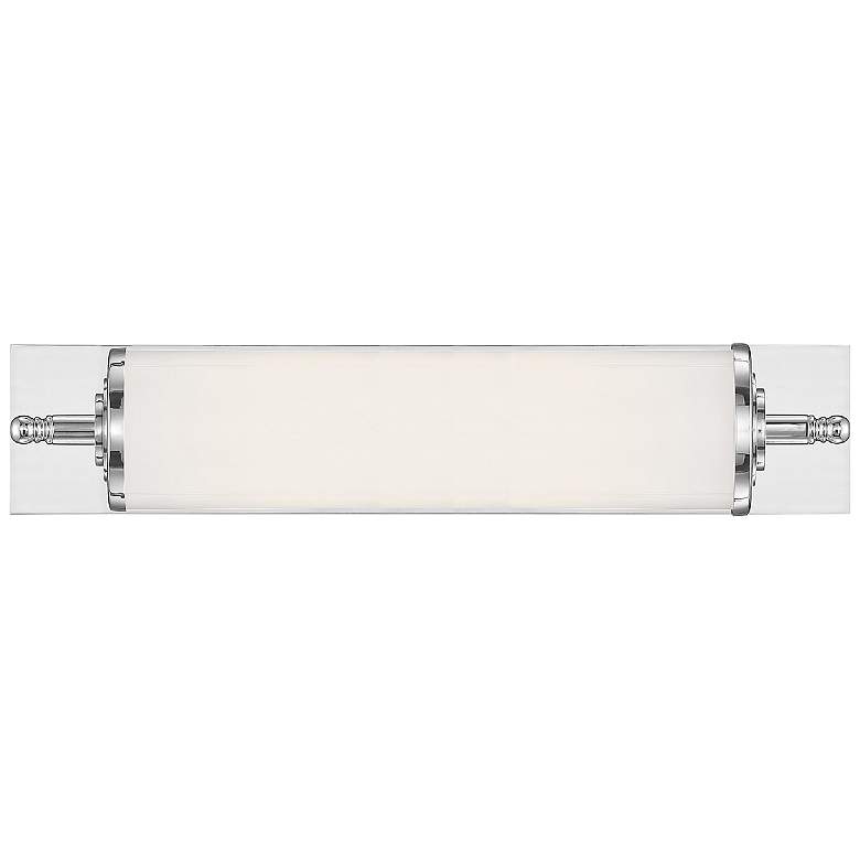 Image 1 Crystorama Foster 24" Wide Chrome LED Wall Light