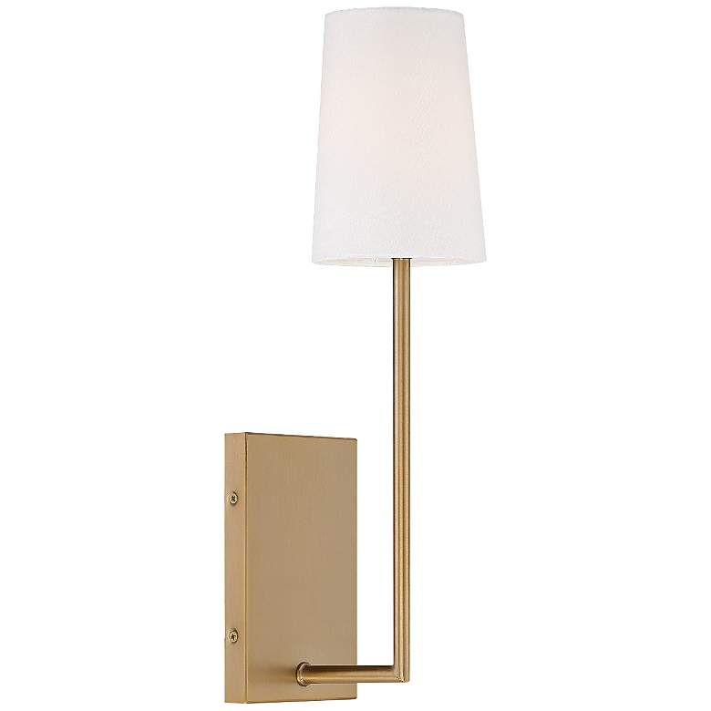 Crystorama Lena 18&quot; High Vibrant Gold Wall Sconce
