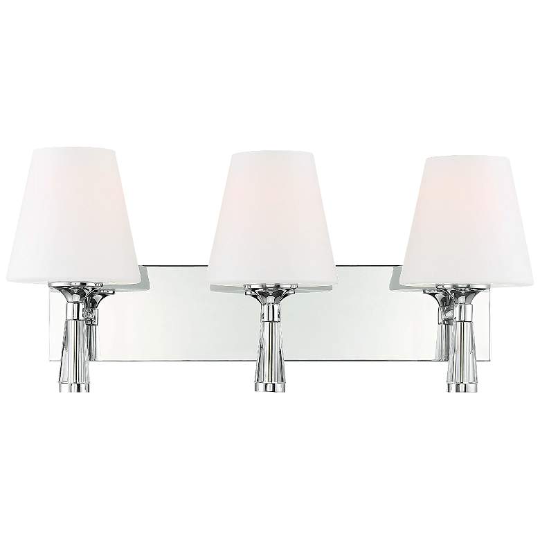 Crystorama Ramsey 23 1/4&quot; Wide Polished Nickel Wall Light