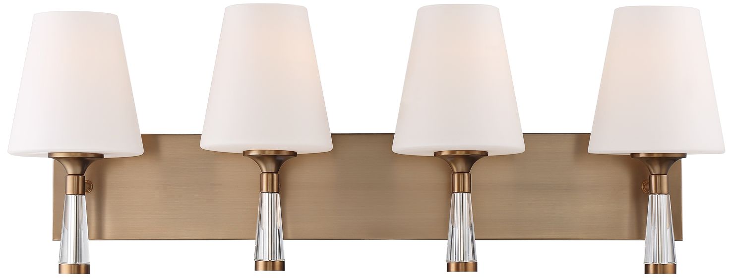 Crystorama Ramsey 32" Wide Vibrant Gold Wall Light