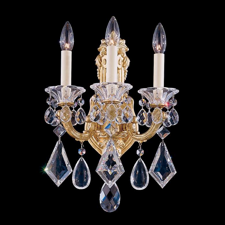 Image 1 Schonbek La Scala Collection 3-Light Crystal Wall Sconce