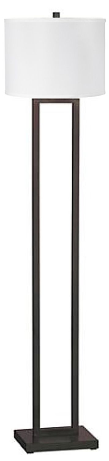 Stately Bronze Open Column Floor Lamp