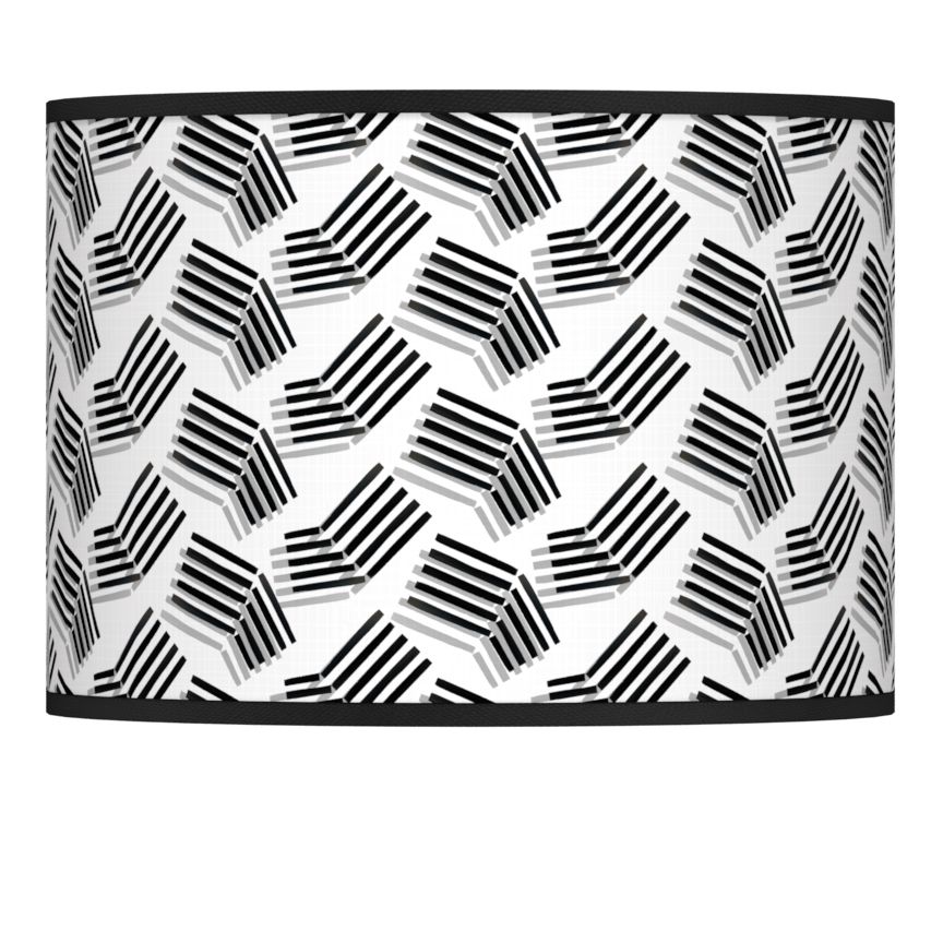 Abstract Angles Giclee Lamp Shade 13.5x13.5x10 (Spider)