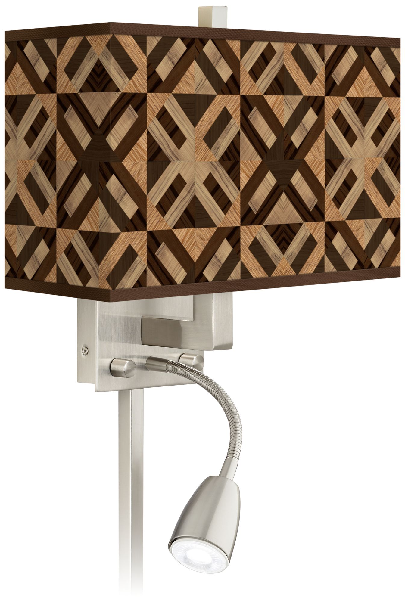 American Woodwork Giclee Glow LED Reading Light Plug-In Sconce