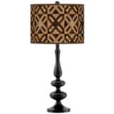 American Woodwork Giclee Paley Black Table Lamp