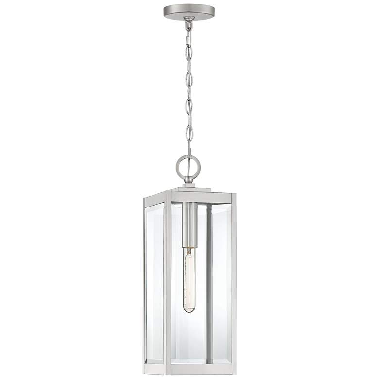 Quoizel Westover 20 3/4&quot; High Silver Outdoor Hanging Light