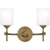 Quoizel Aria 10&quot; High Weathered Brass 2-Light Wall Sconce