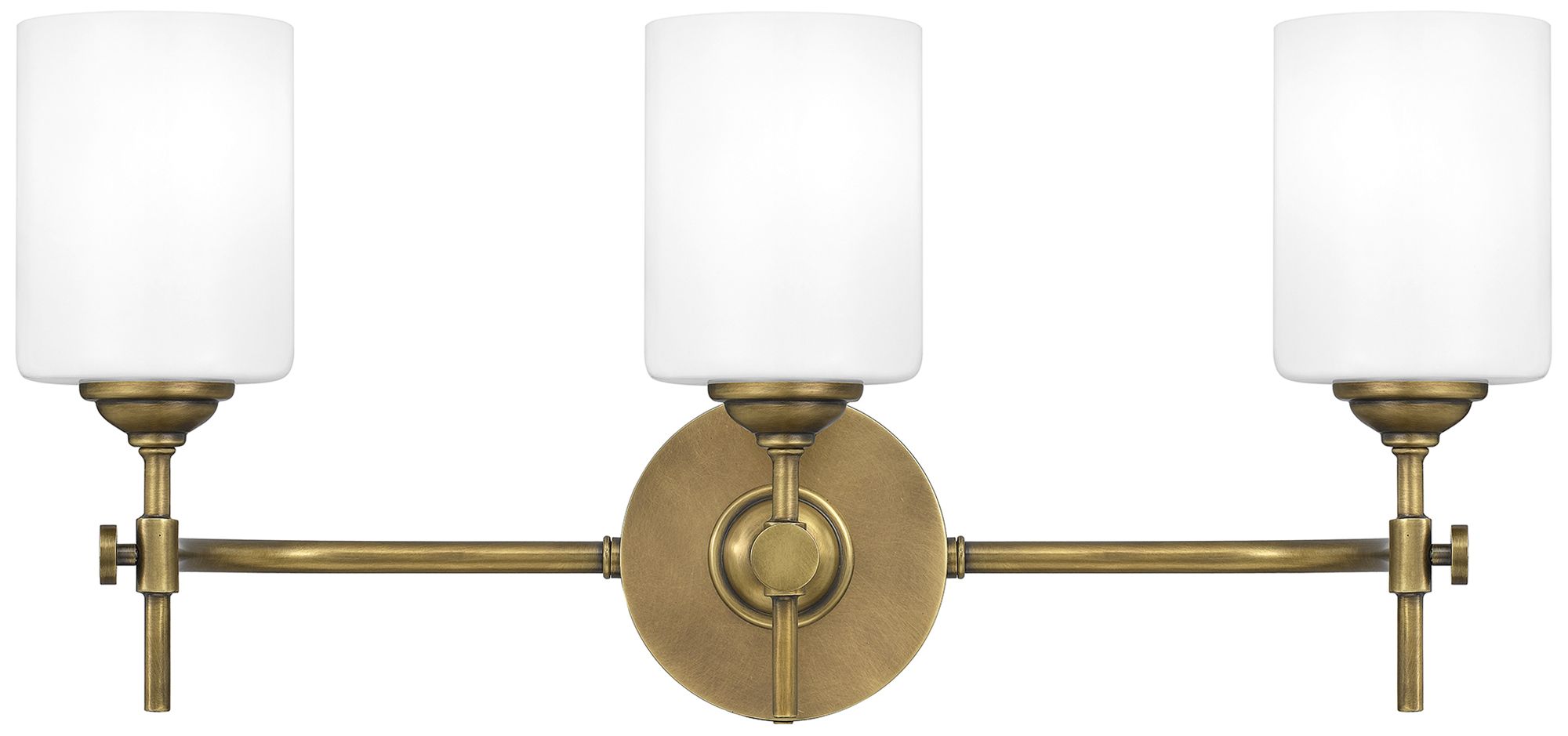 Quoizel Aria 22 1/2" Wide Weathered Brass 3-Light Bath Light