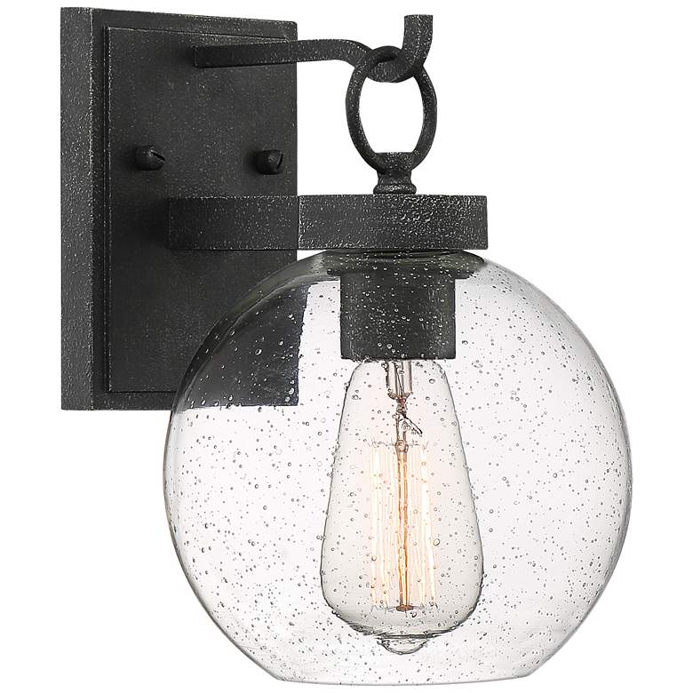 Quoizel Barre 10 1/4&quot; High Gray Ash Outdoor Wall Light