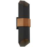 Quoizel Chasm 20 1/2&quot;H Matte Black LED Outdoor Wall Light
