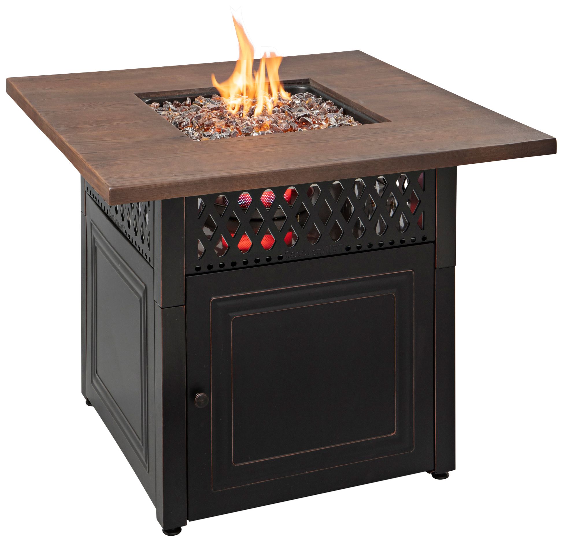 Donovan 37 3/4" Wide DualHeat LP Gas Fire Pit Table