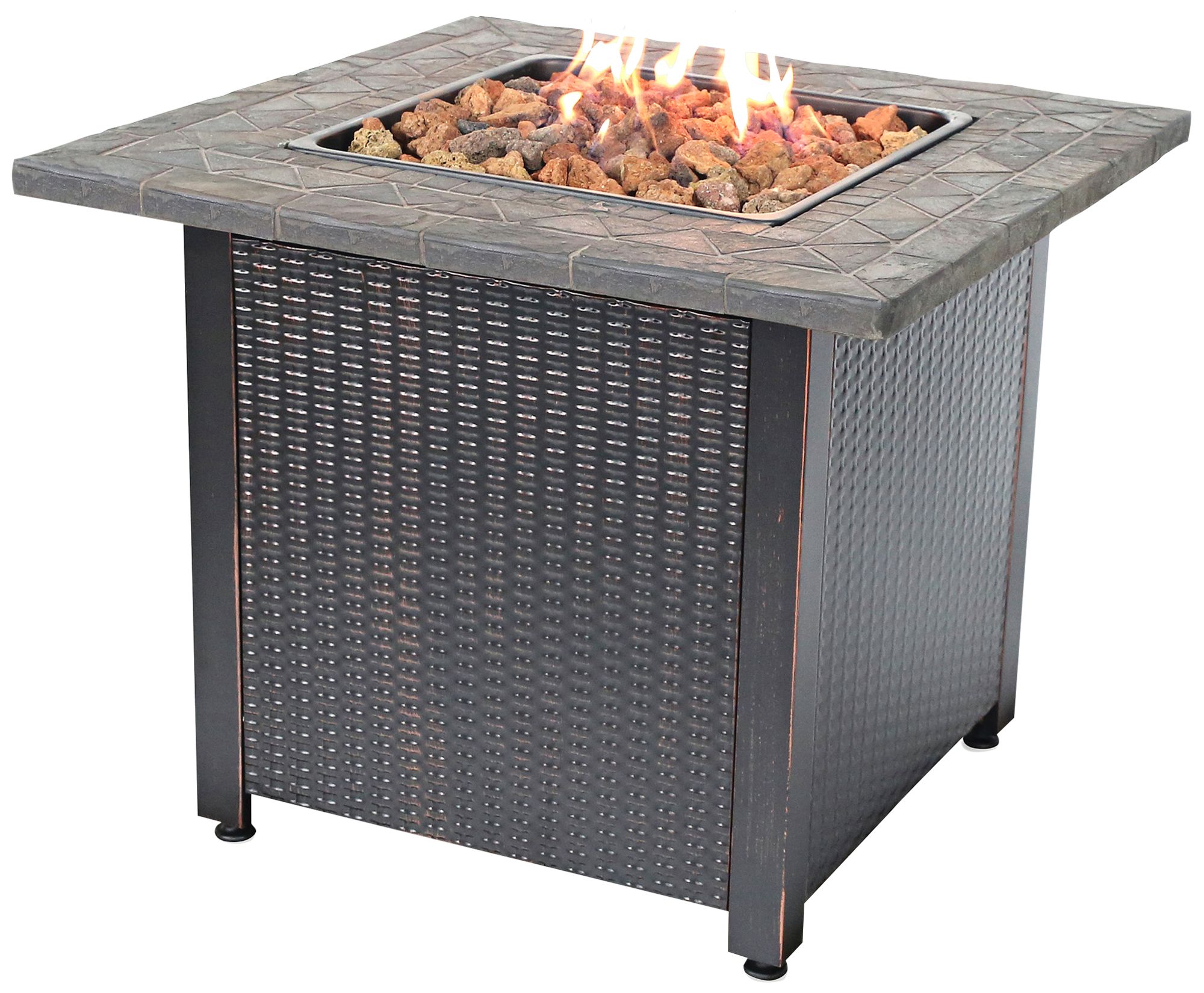 Resin Mantel 30" Wide LP Gas Fire Pit