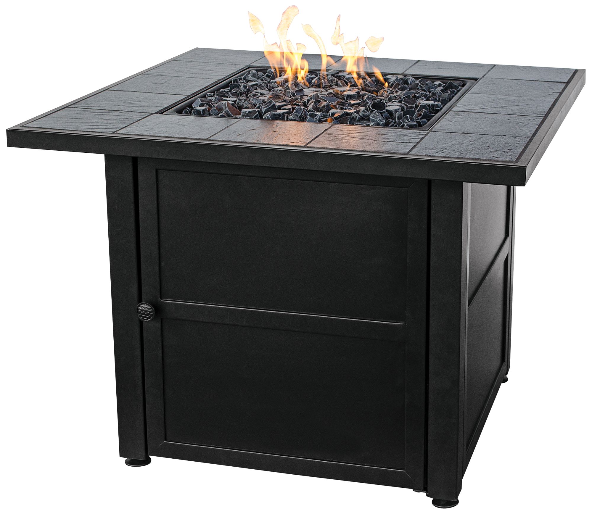 Slate Mantel 31 1/2" Wide LP Gas Fire Pit