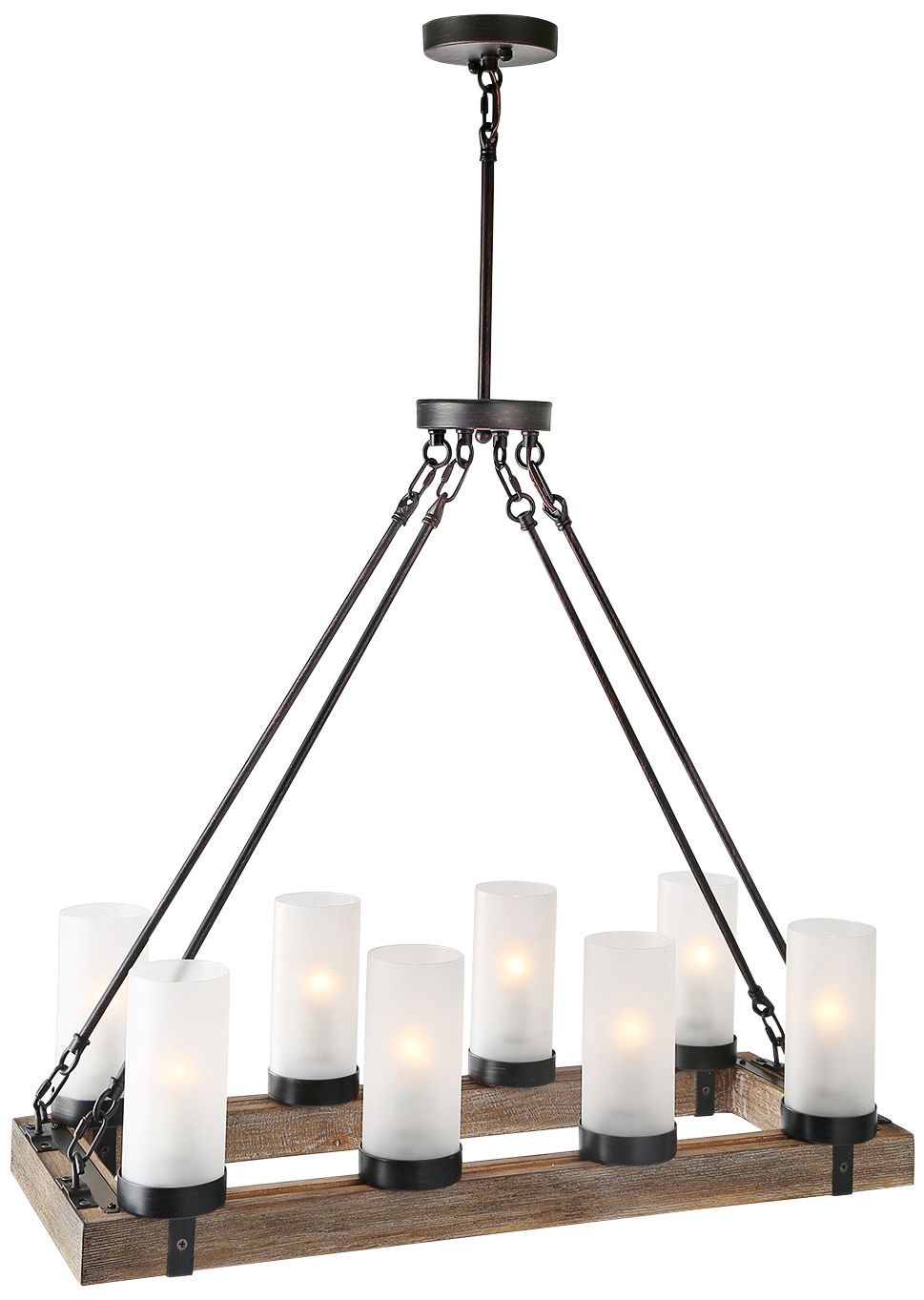 Losoco 30" Wide Bronze 8-Light Island Chandelier