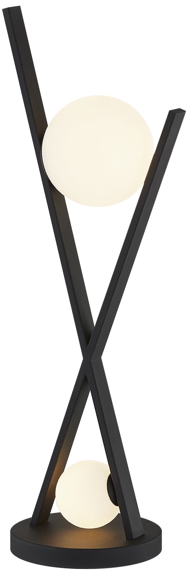 Fusion Stix 24" High Matte Black LED Table Lamp