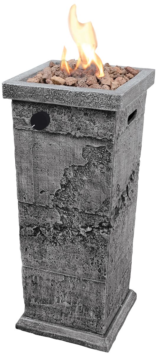 LP Gas Outdoor Fire Column for Patio and Garden Warmth