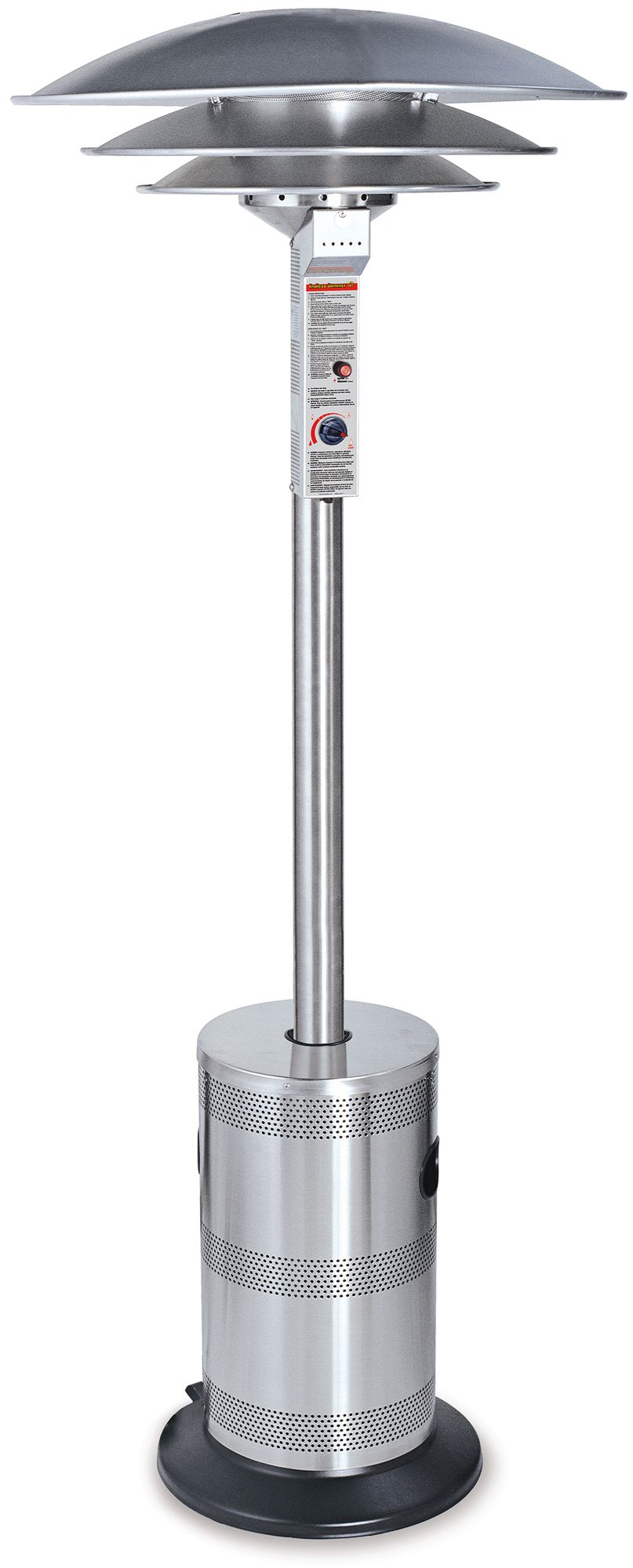 Stainless Steel 91 3/4" High Triple Dome Patio Heater