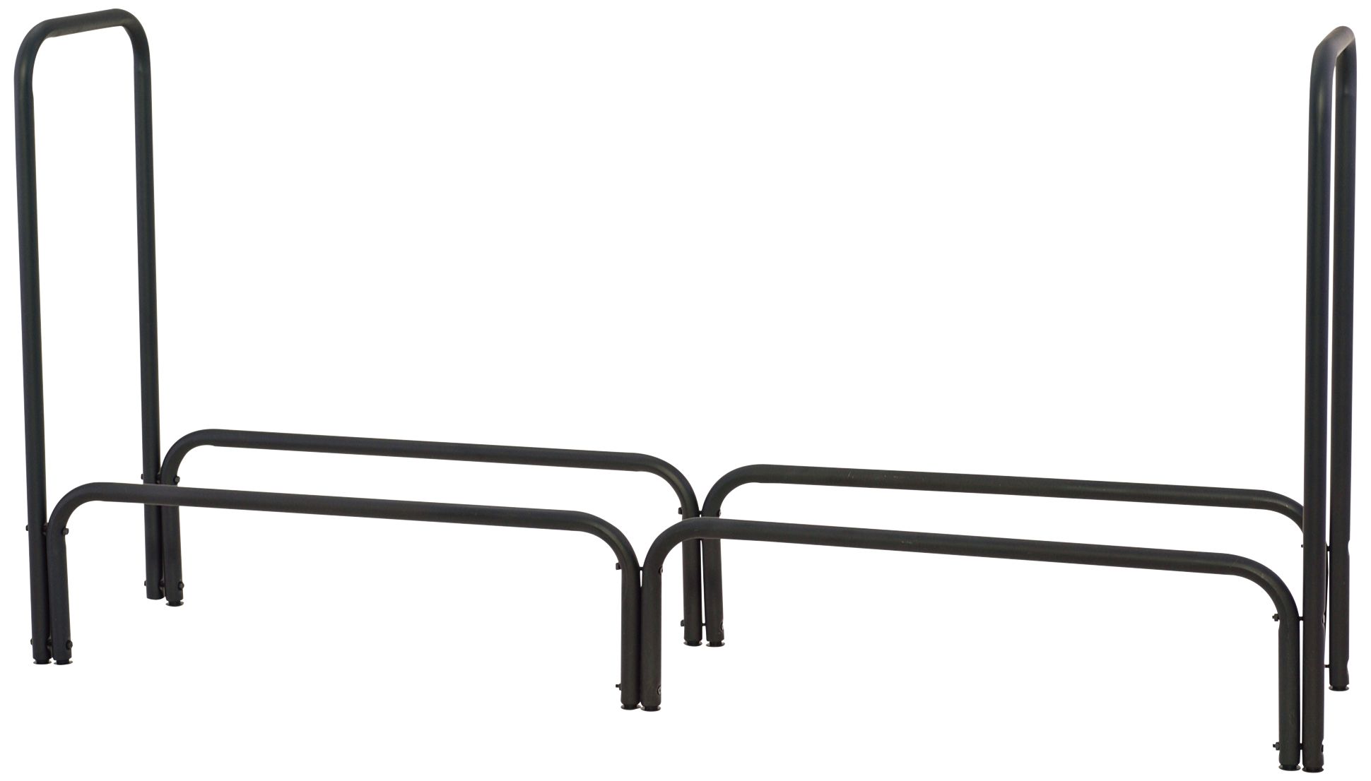 UniFlame 60" Wide Black Outdoor Log Rack