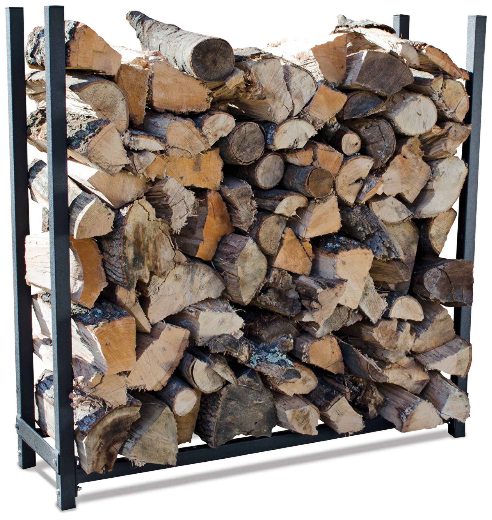 UniFlame 47 3/4" Wide Black Outdoor Log Rack