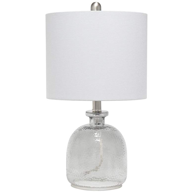 Lalia Home Smokey Gray Glass Jar Accent Table Lamp