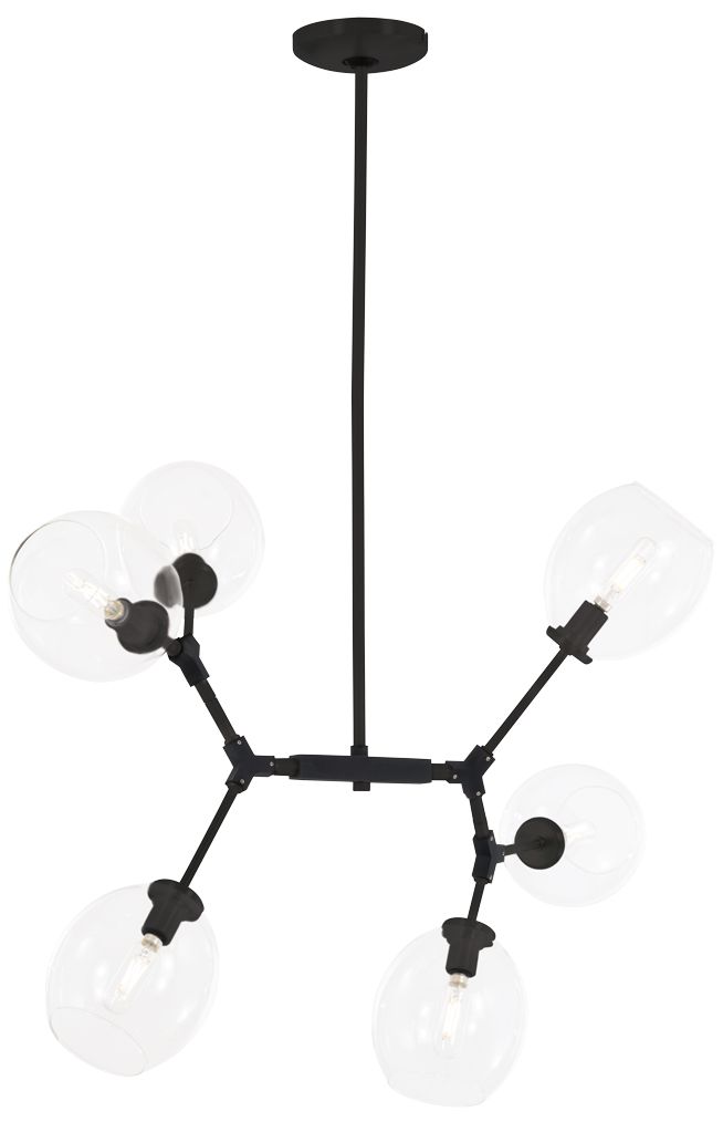 George Kovacs Nexpo 6-light Coal Finish Chandelier