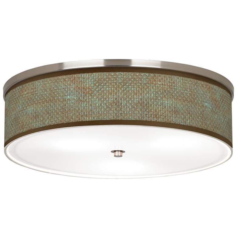 Interweave Patina Giclee Nickel 20 1/4&quot; Wide Ceiling Light