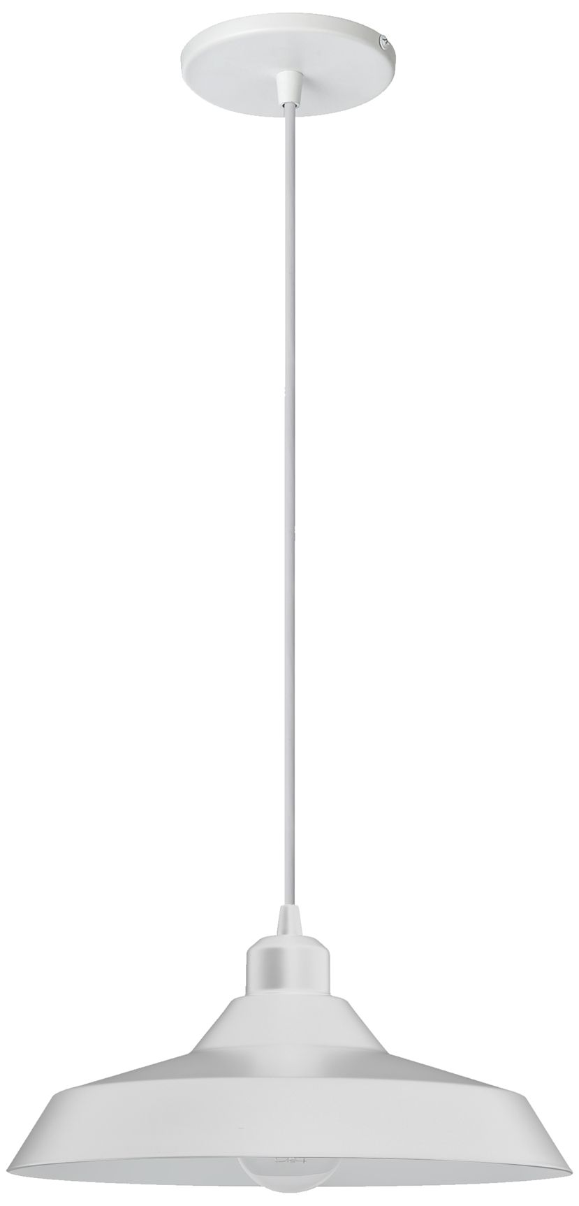 Dainolite Olya 11.75" Wide Matte White Finish Pendant