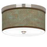 Interweave Patina Giclee Nickel 10 1/4&quot; Wide Ceiling Light