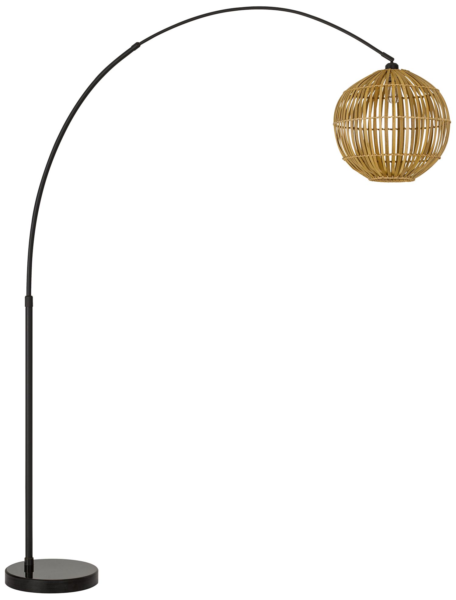 Lakeside Dark Bronze Adjustable Arc Floor Lamp 868M0 Lamps Plus