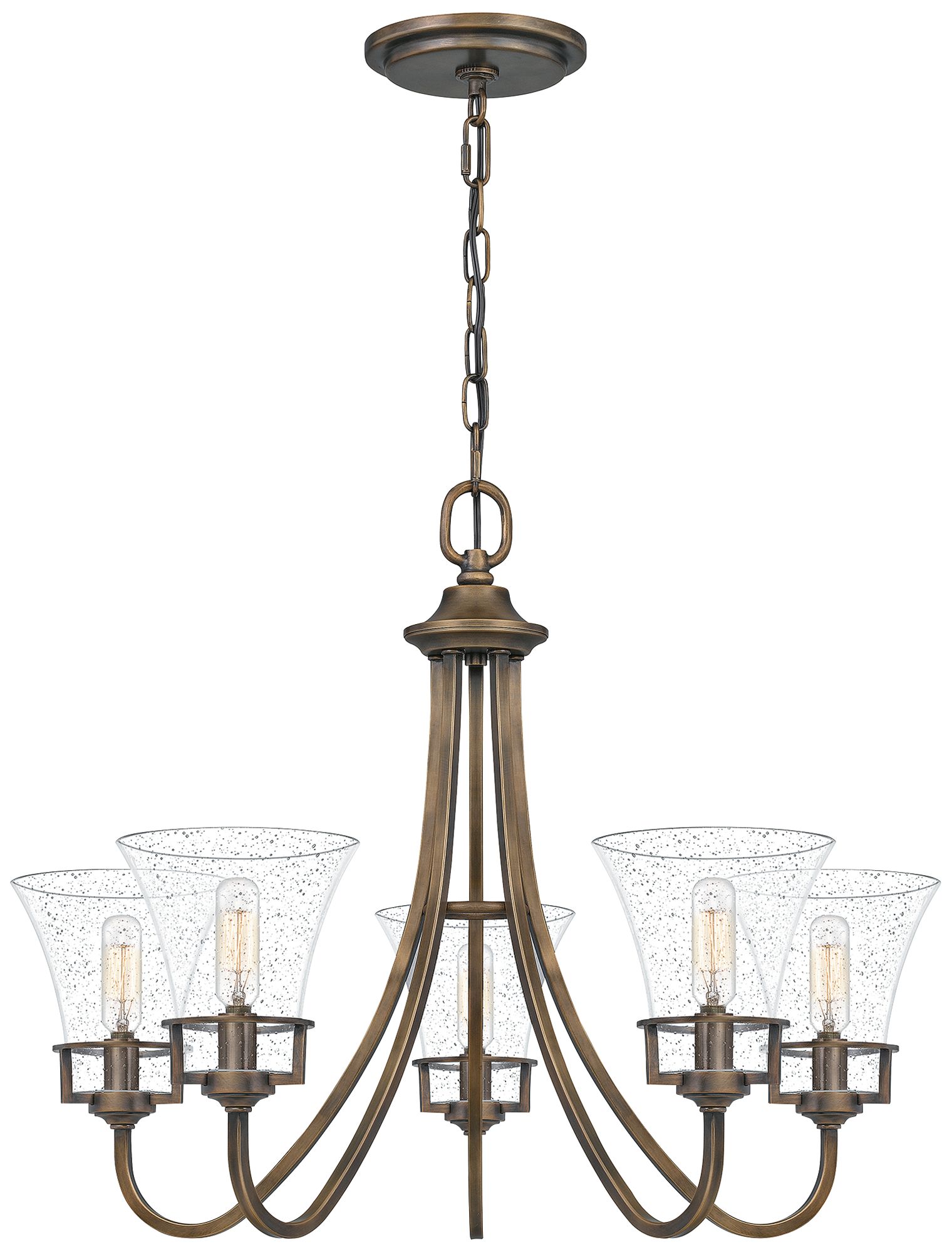 Quoizel Fairchild 25"W Statuary Bronze 5Light Chandelier 86C28